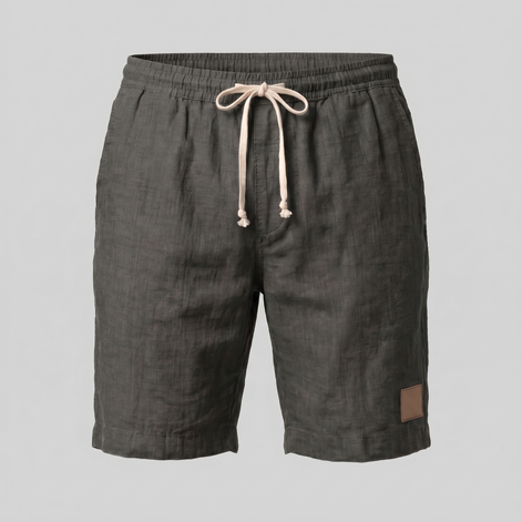 Herren Leinen Sommer Strandshorts