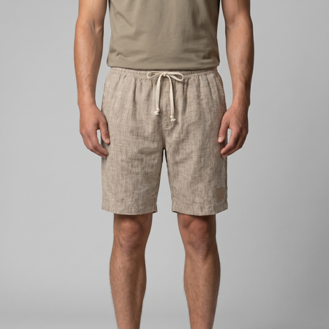 Herren Leinen Sommer Strandshorts