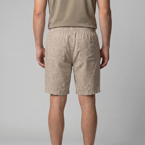 Herren Leinen Sommer Strandshorts