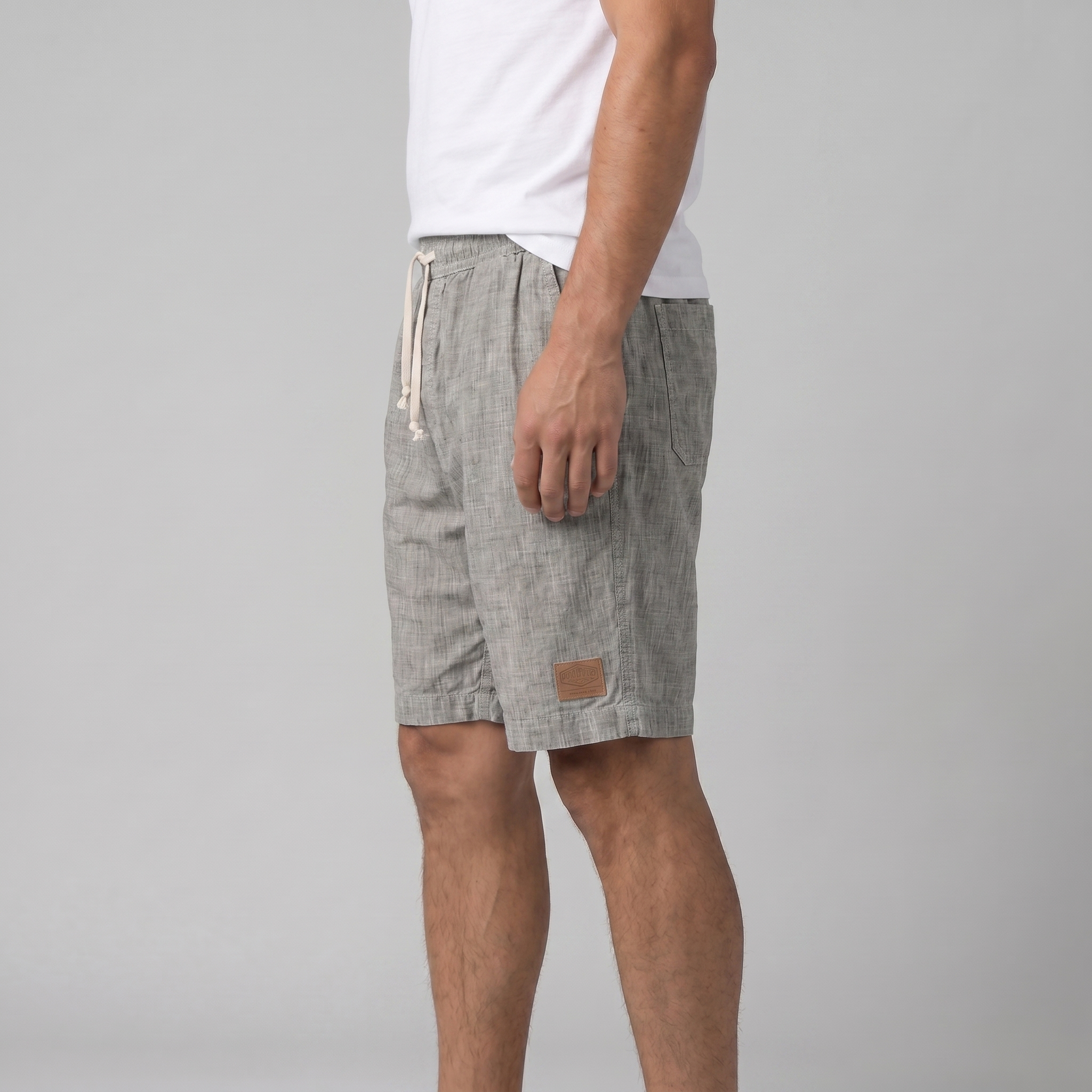 Herren Leinen Sommer Strandshorts