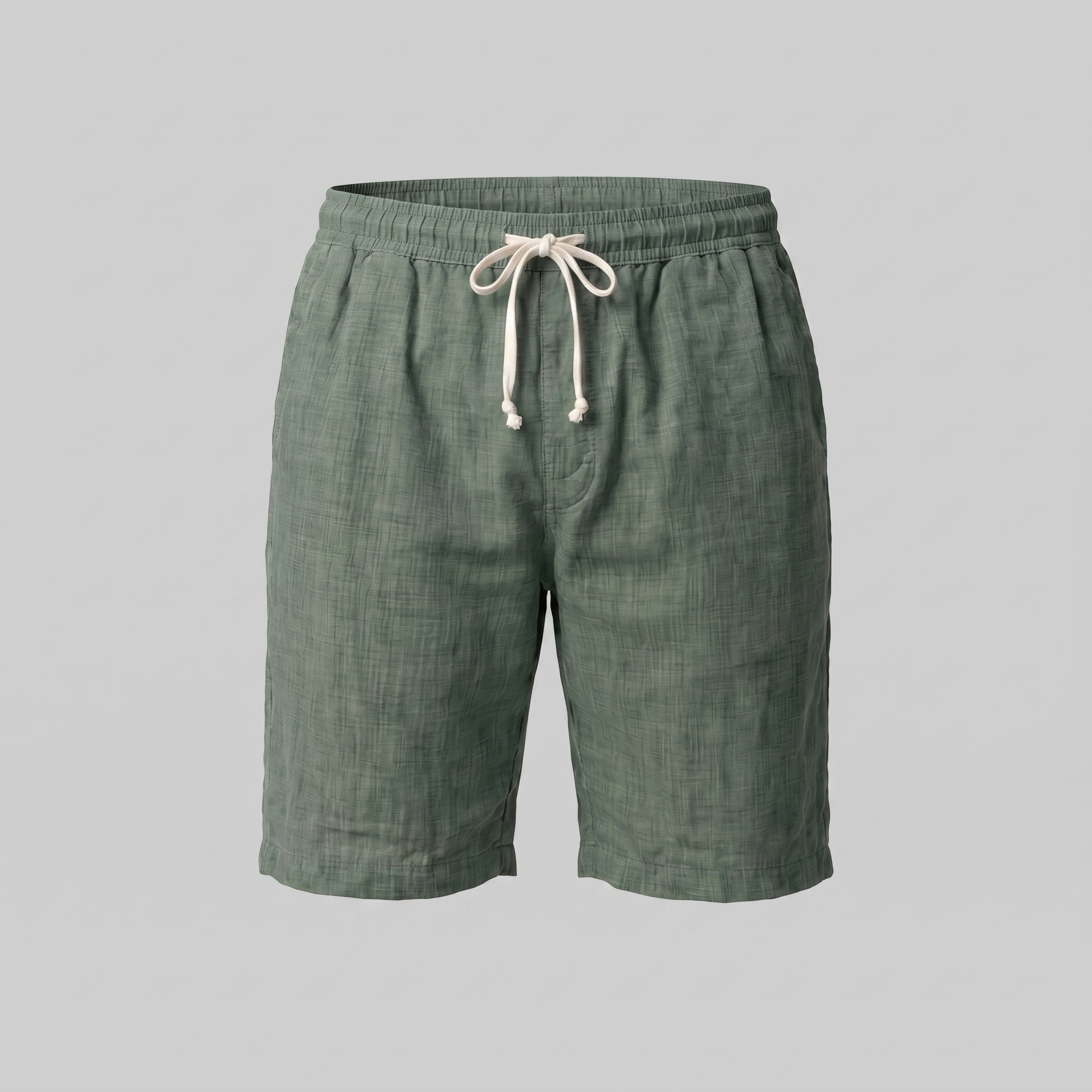 Herren Leinen Sommer Strandshorts