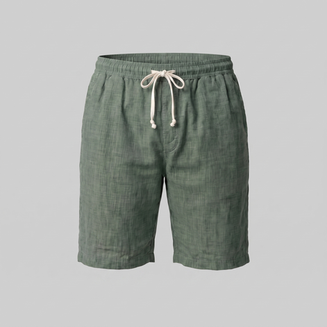 Herren Leinen Sommer Strandshorts