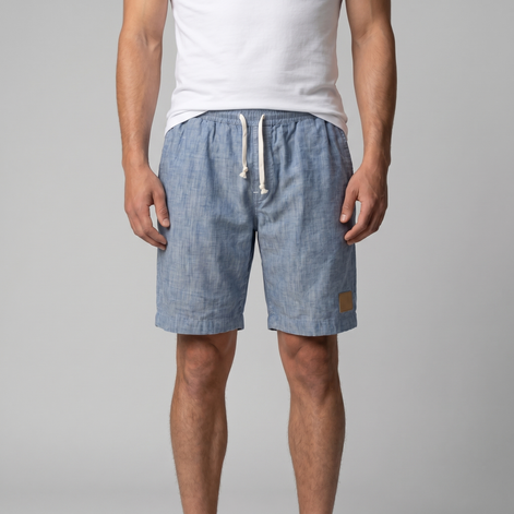 Herren Leinen Sommer Strandshorts
