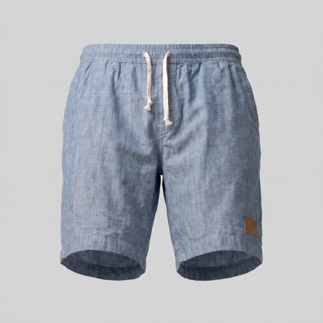 Herren Leinen Sommer Strandshorts