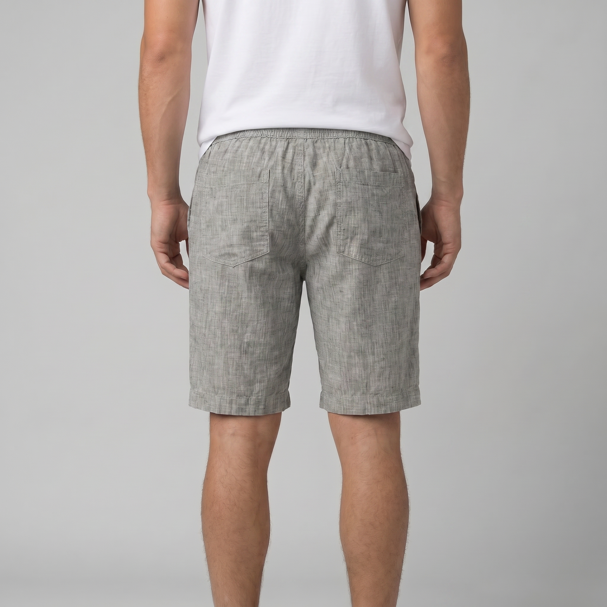 Herren Leinen Sommer Strandshorts