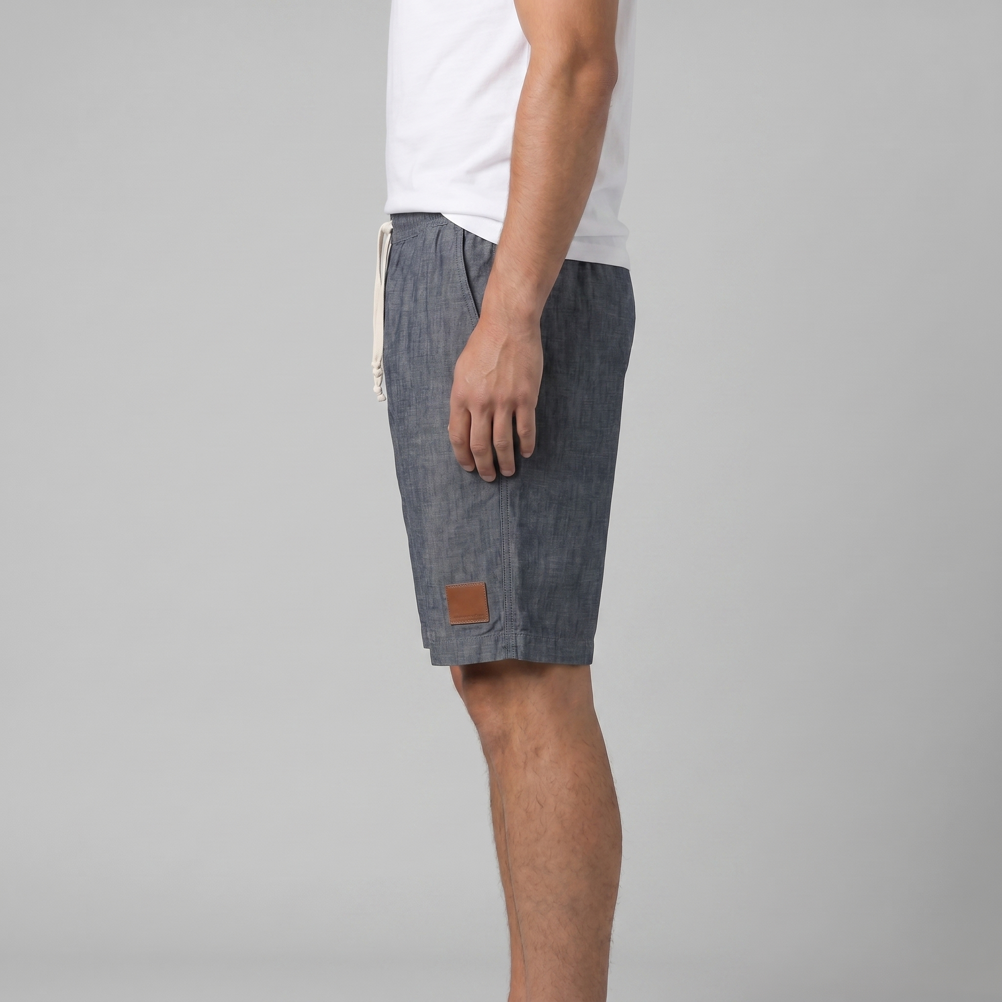 Herren Leinen Sommer Strandshorts
