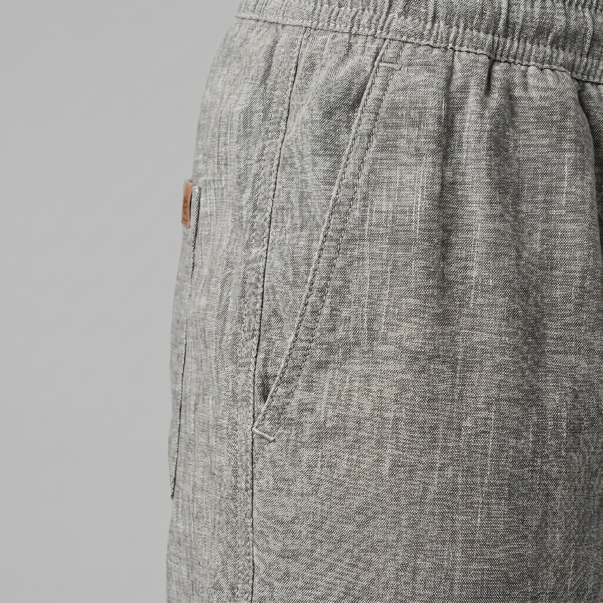 Herren Leinen Sommer Strandshorts