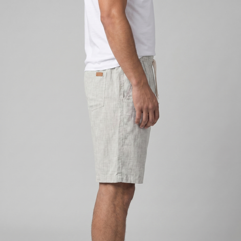 Herren Leinen Sommer Strandshorts