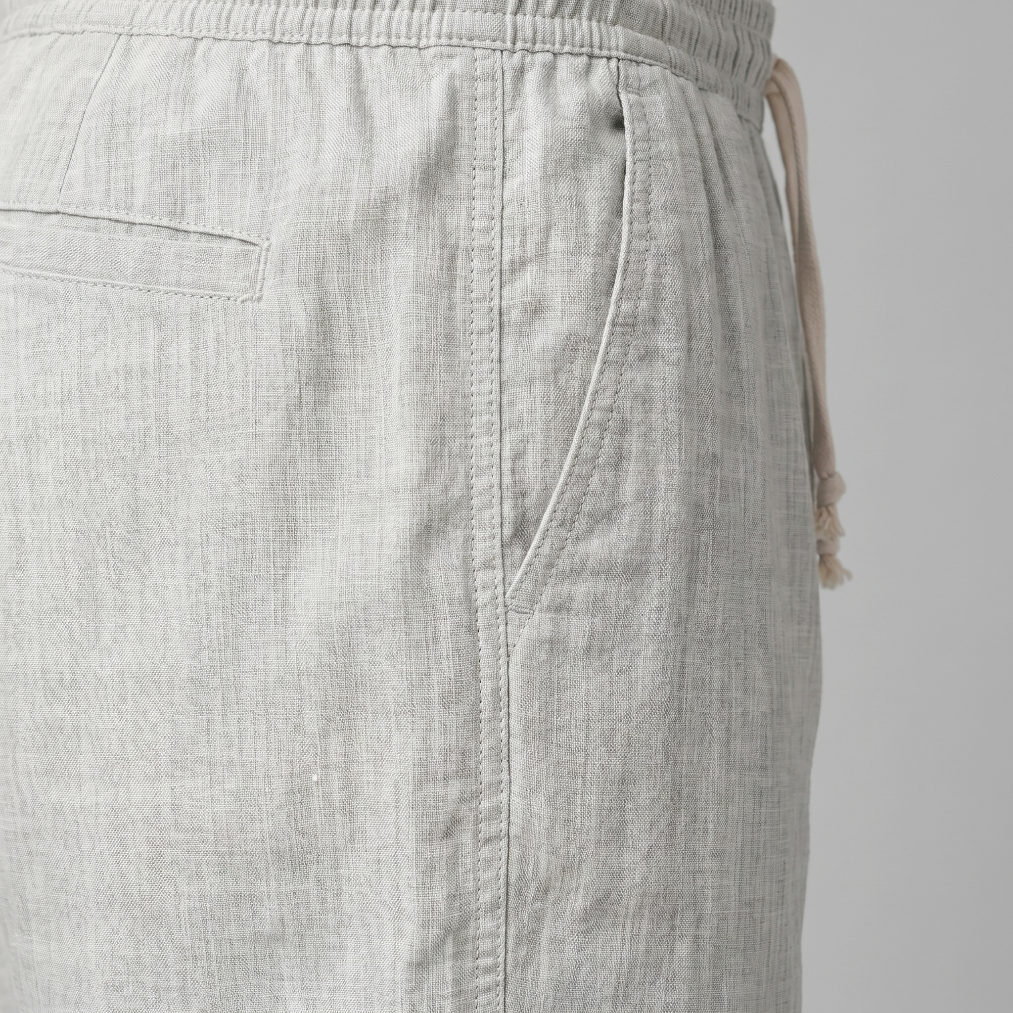 Herren Leinen Sommer Strandshorts