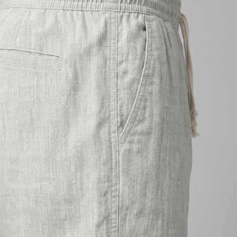 Herren Leinen Sommer Strandshorts