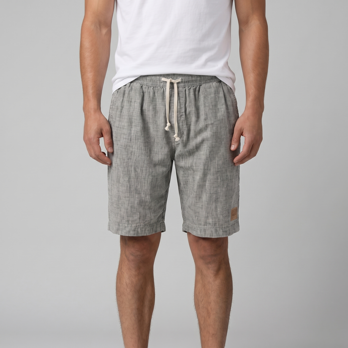 Herren Leinen Sommer Strandshorts