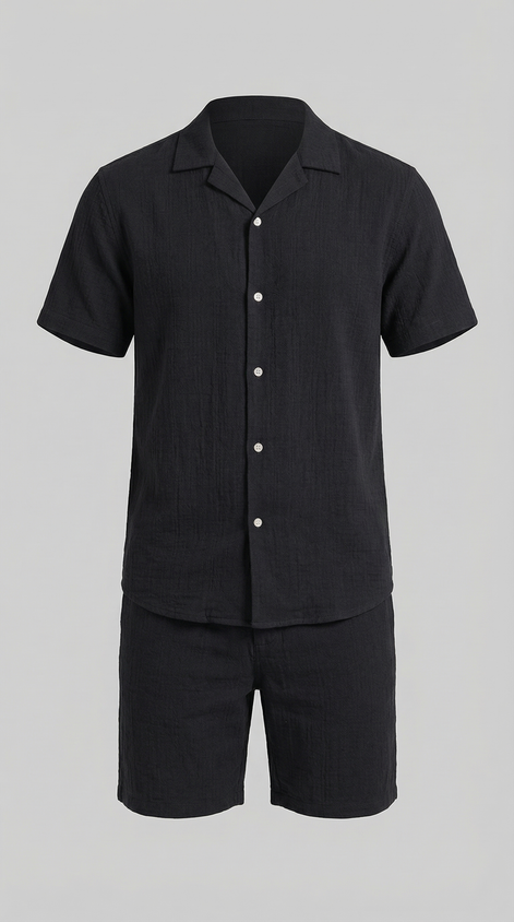 Herren Leinen Sommer Set