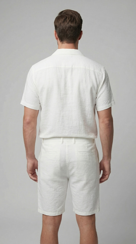 Herren Leinen Sommer Set