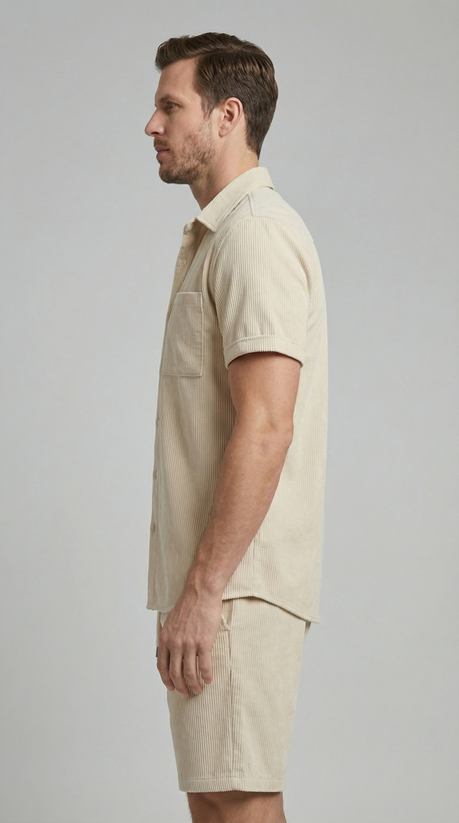 Herren Leinen Sommer Set
