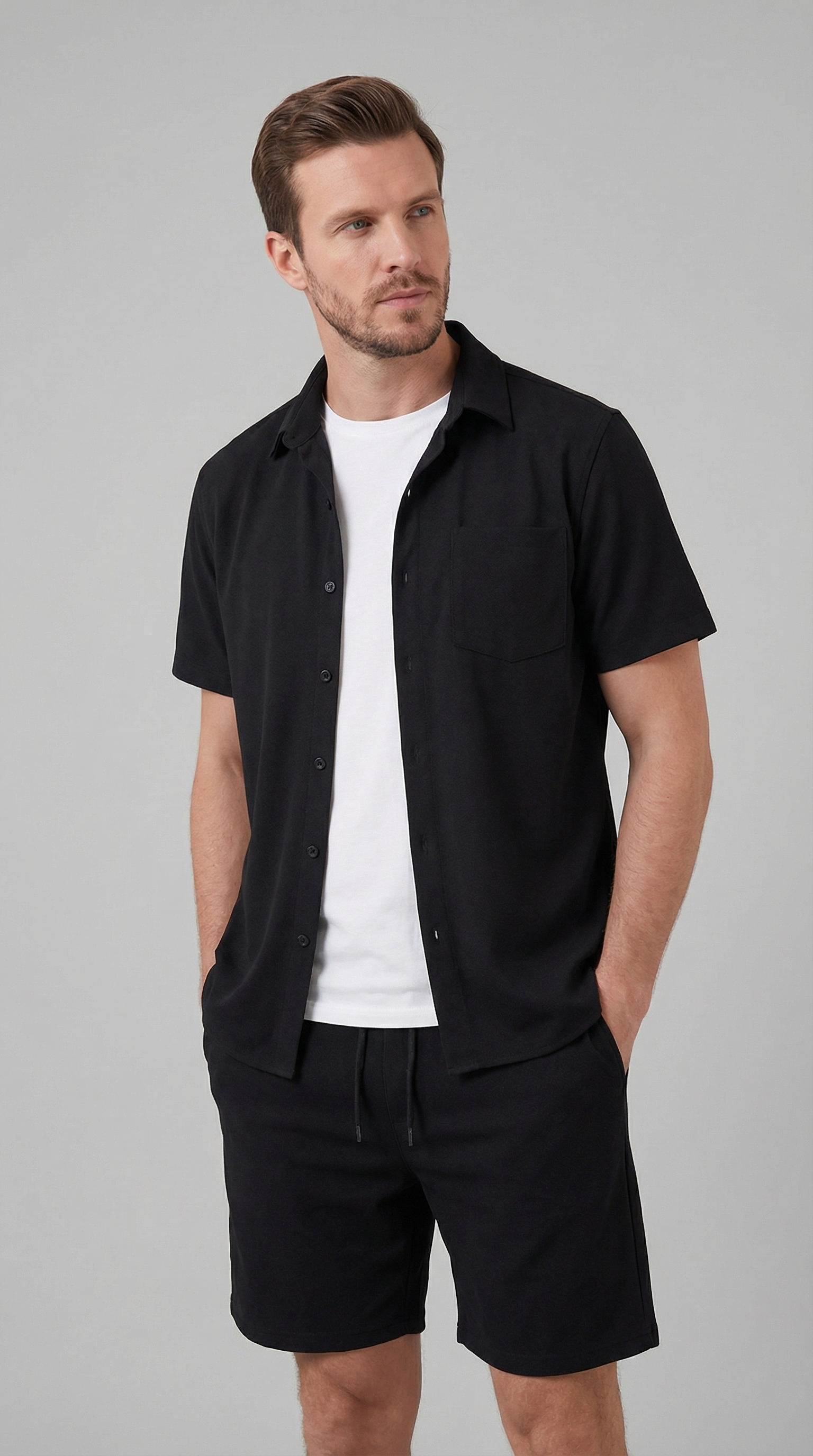 Herren Leinen Sommer Set