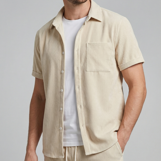 Herren Leinen Sommer Set