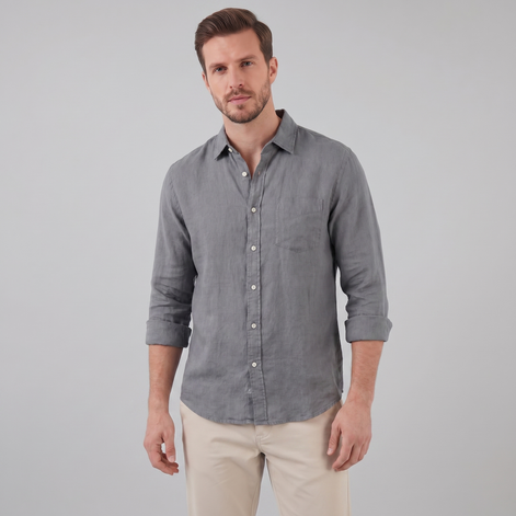 Herren Leinen Sommerhemd