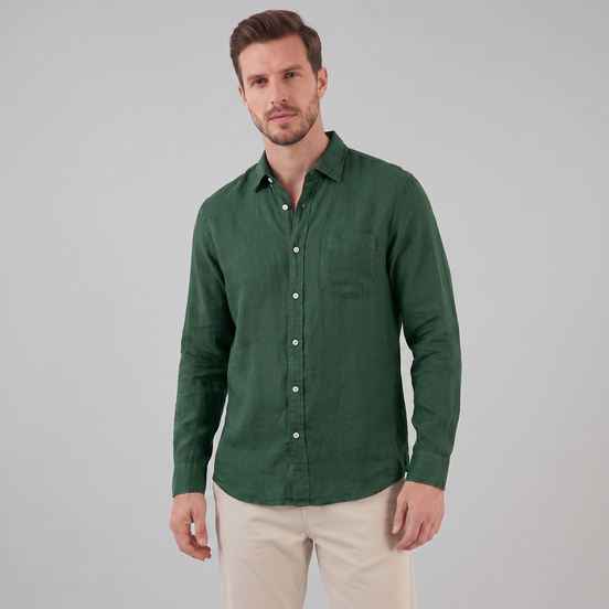 Herren Leinen Sommerhemd