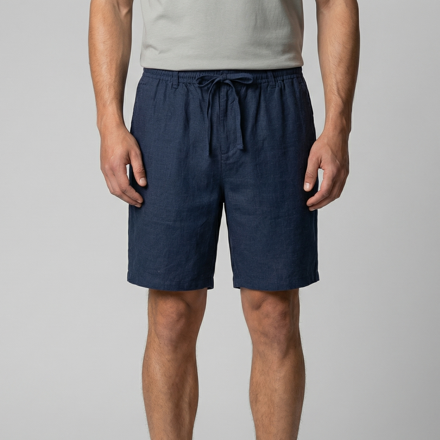 Herren Leinen Sommer Shorts