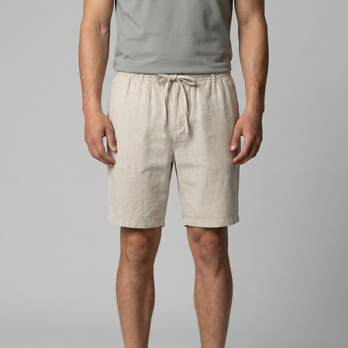 Herren Leinen Sommer Shorts