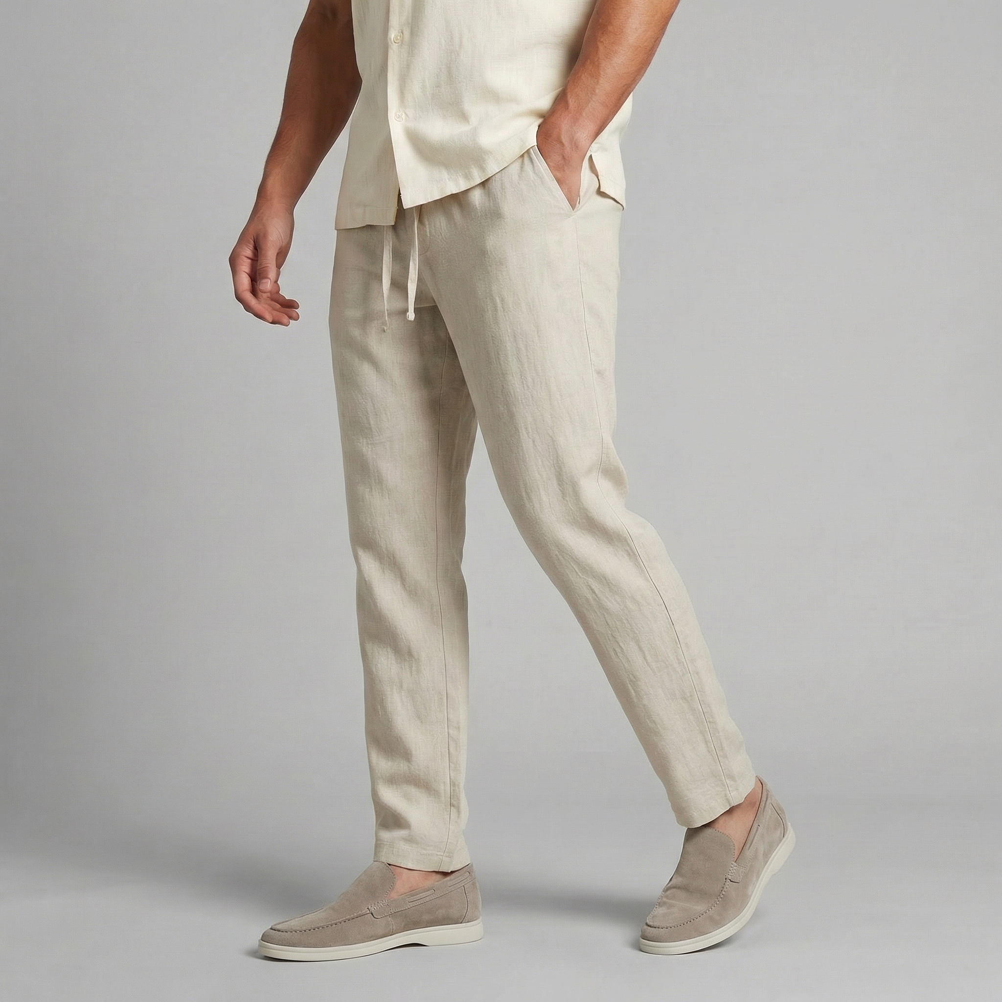 Herren Leinenhose Für Lässigen Komfort