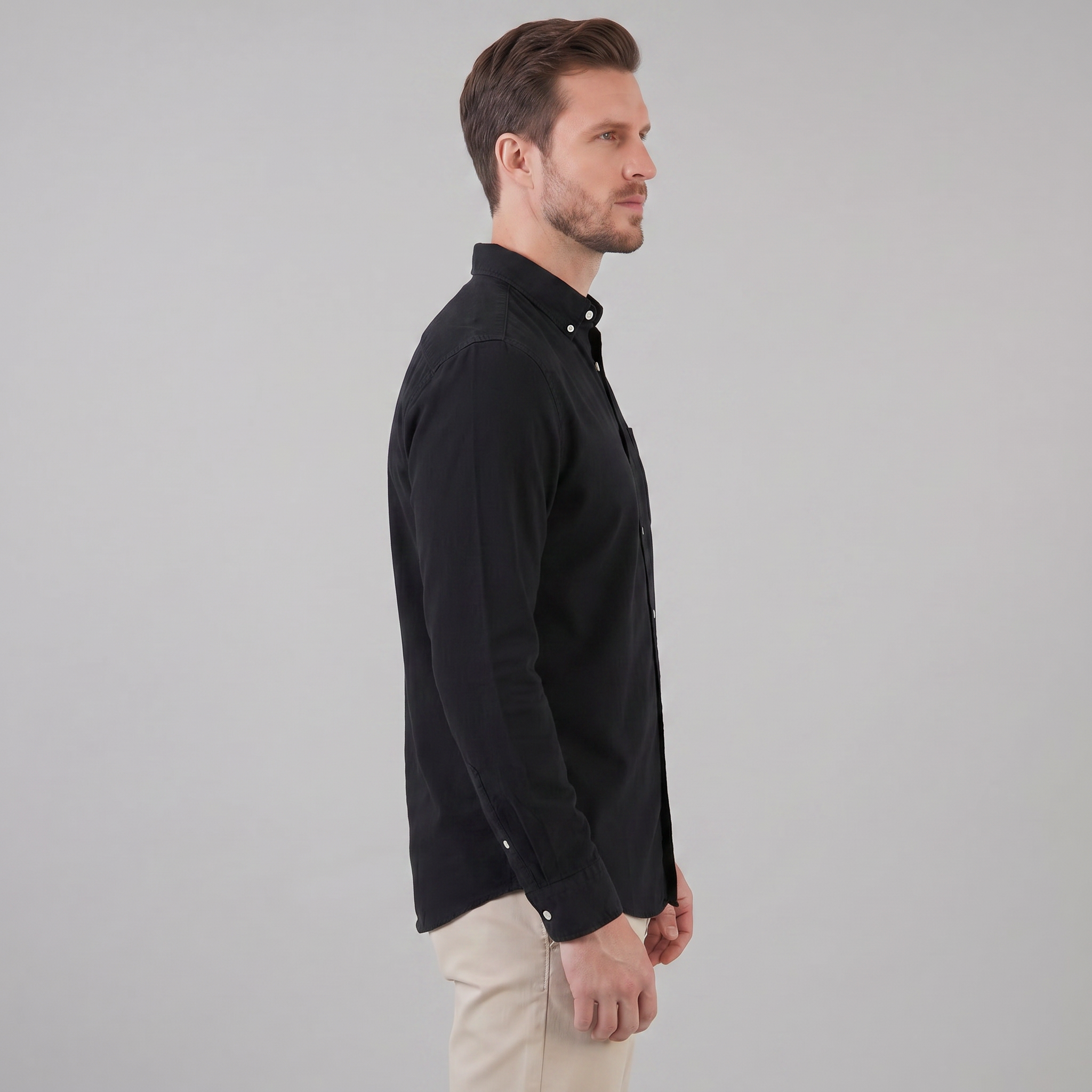 Herren Langarm Klassisches Hemd