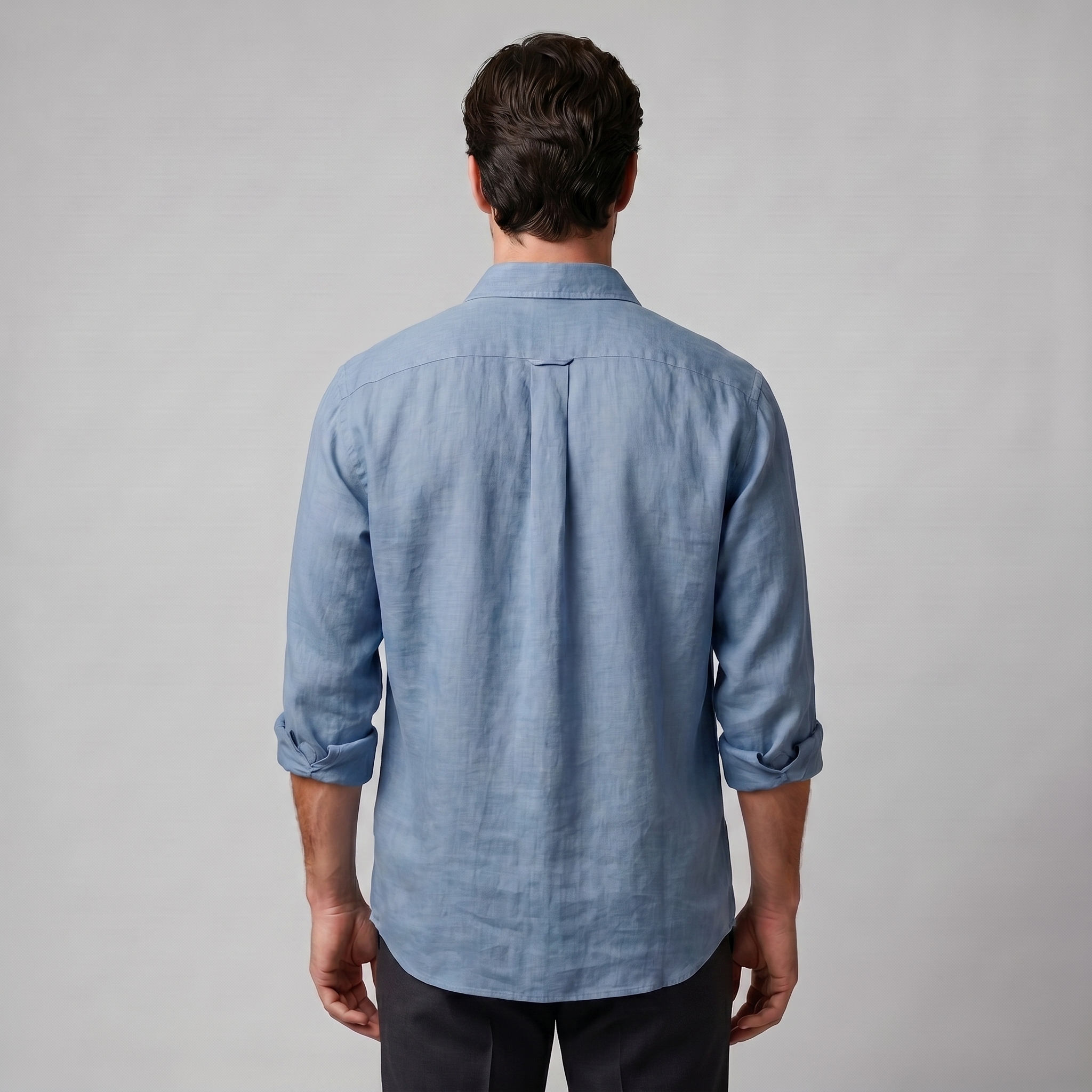 Herren Oversize Langarmhemd