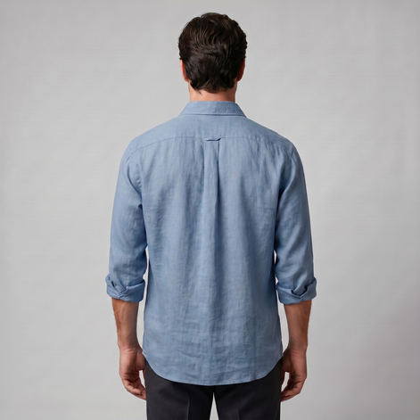 Herren Oversize Langarmhemd