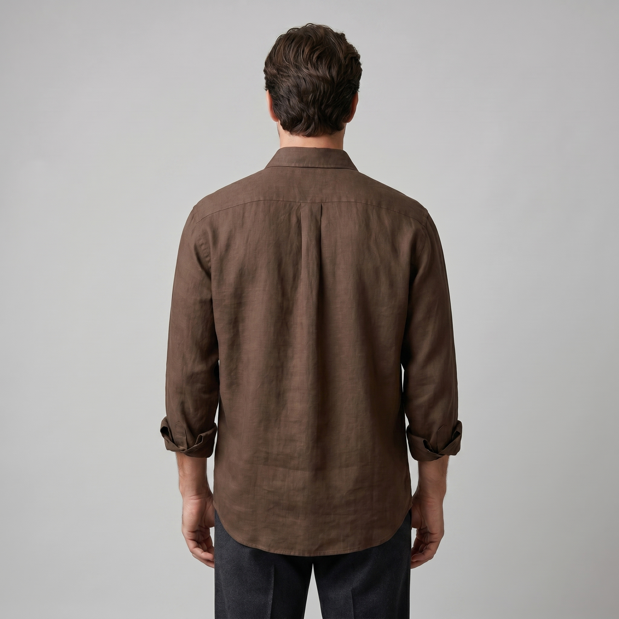 Herren Oversize Langarmhemd