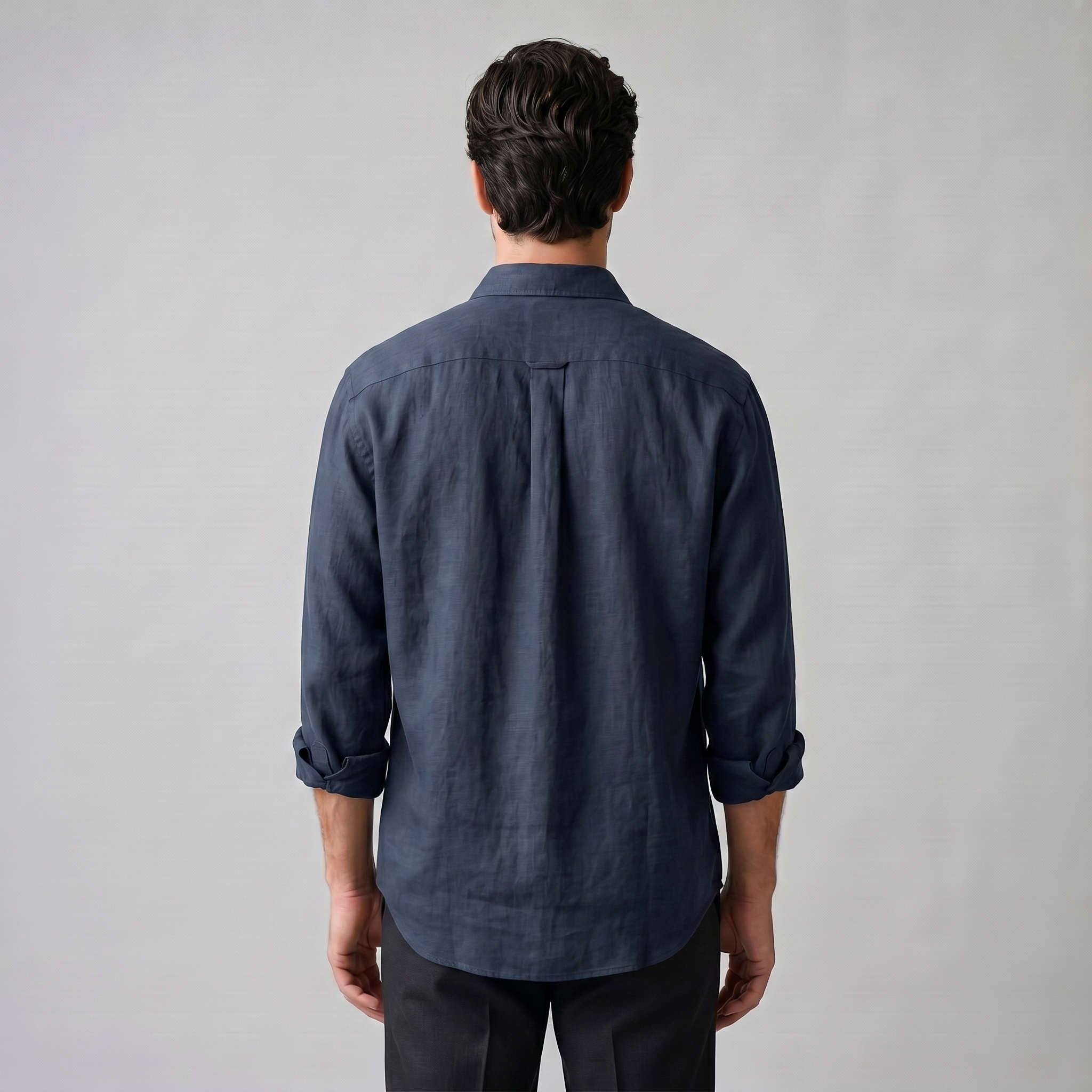 Herren Oversize Langarmhemd