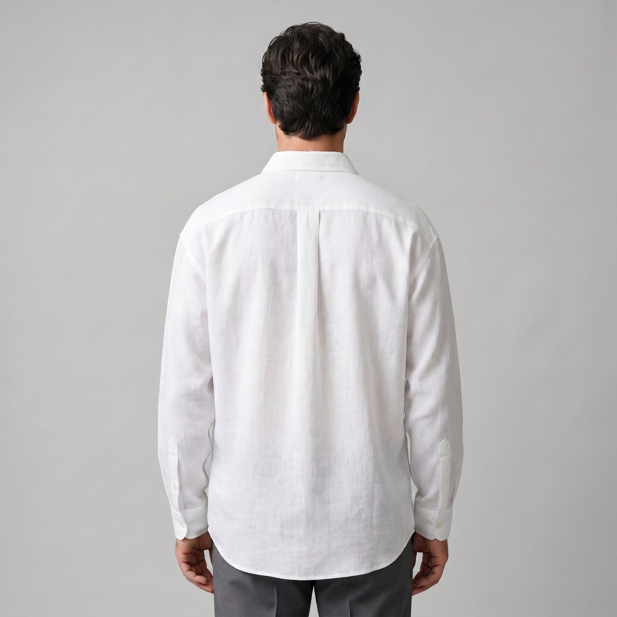 Herren Oversize Langarmhemd