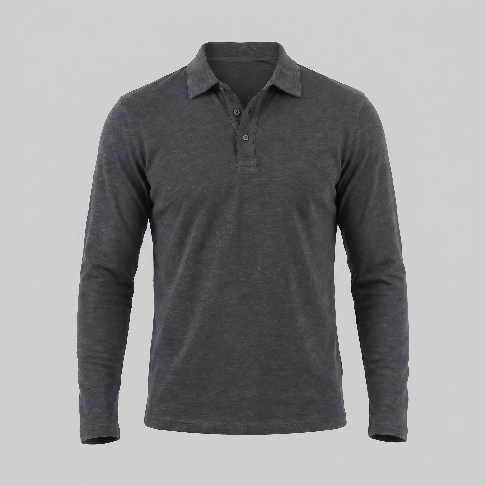 Herren Langarm Poloshirt