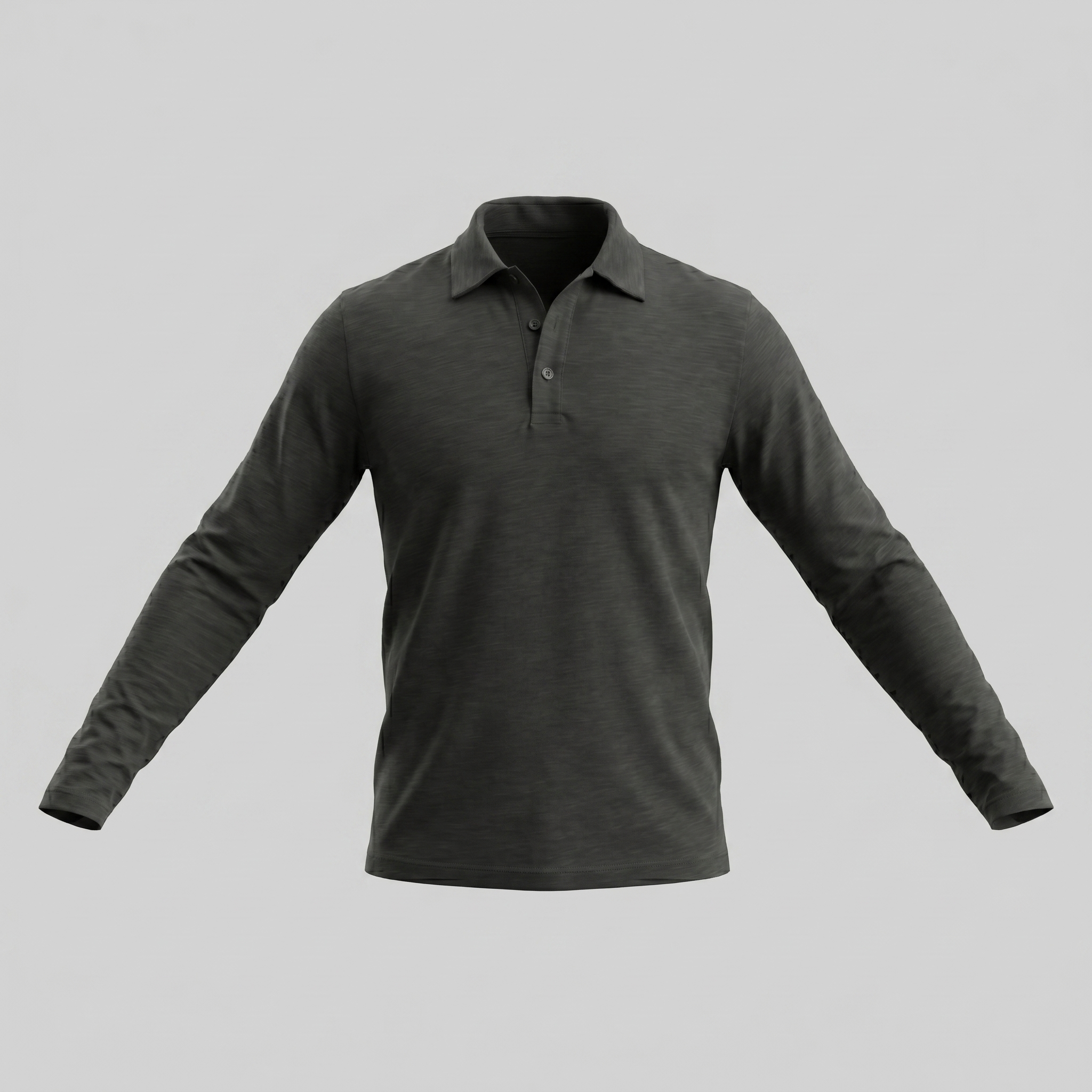 Herren Langarm Poloshirt