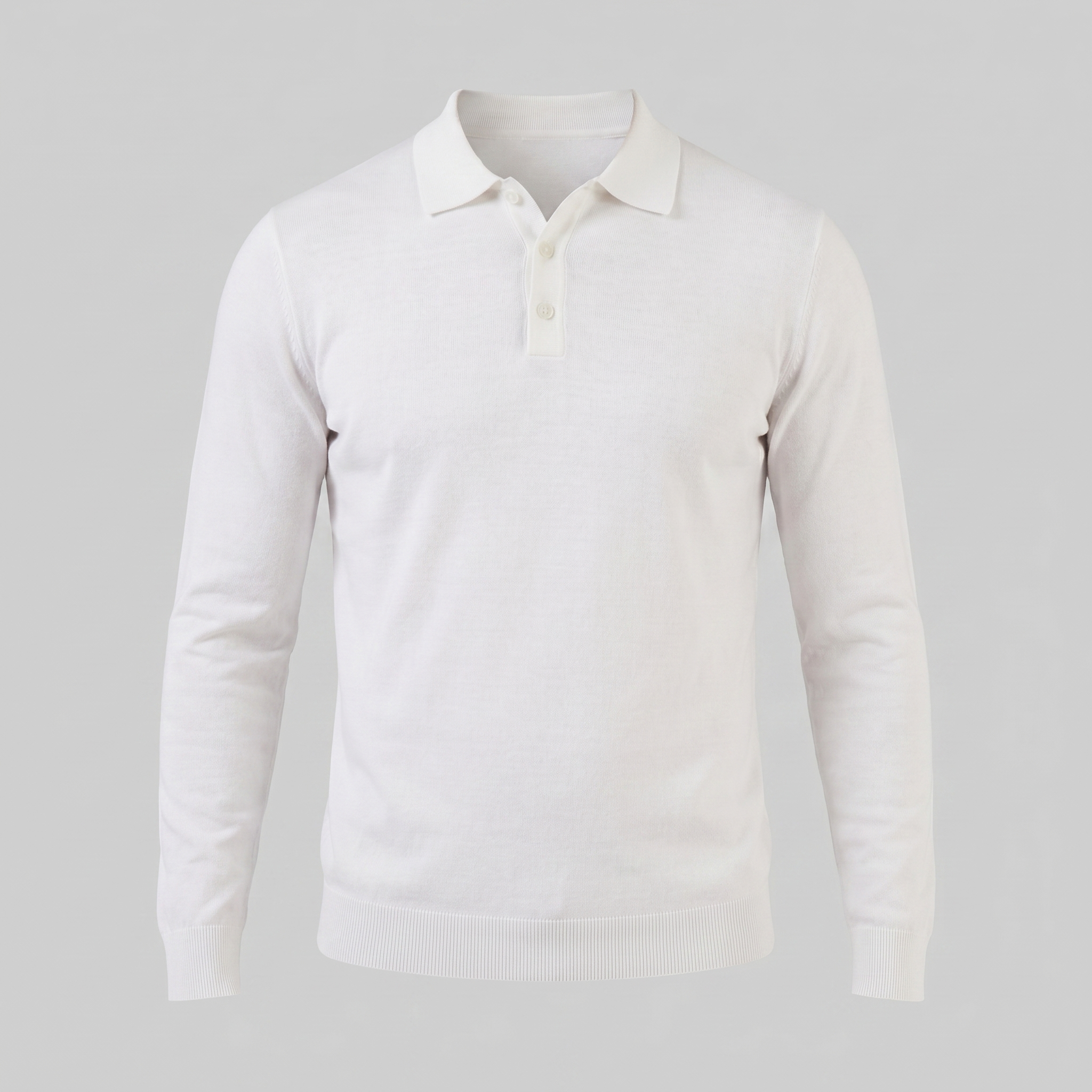 Herren Langarm Poloshirt