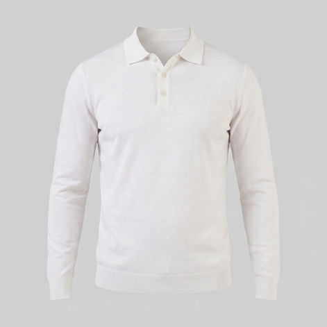Herren Langarm Poloshirt