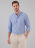 Herren Langarm Henley Shirt mit Streifen