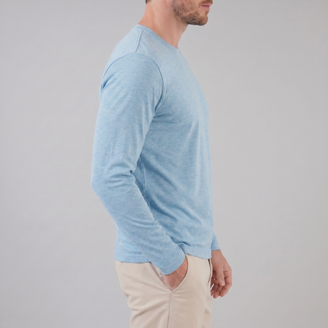 Herren Langarm Rundhals Pullover