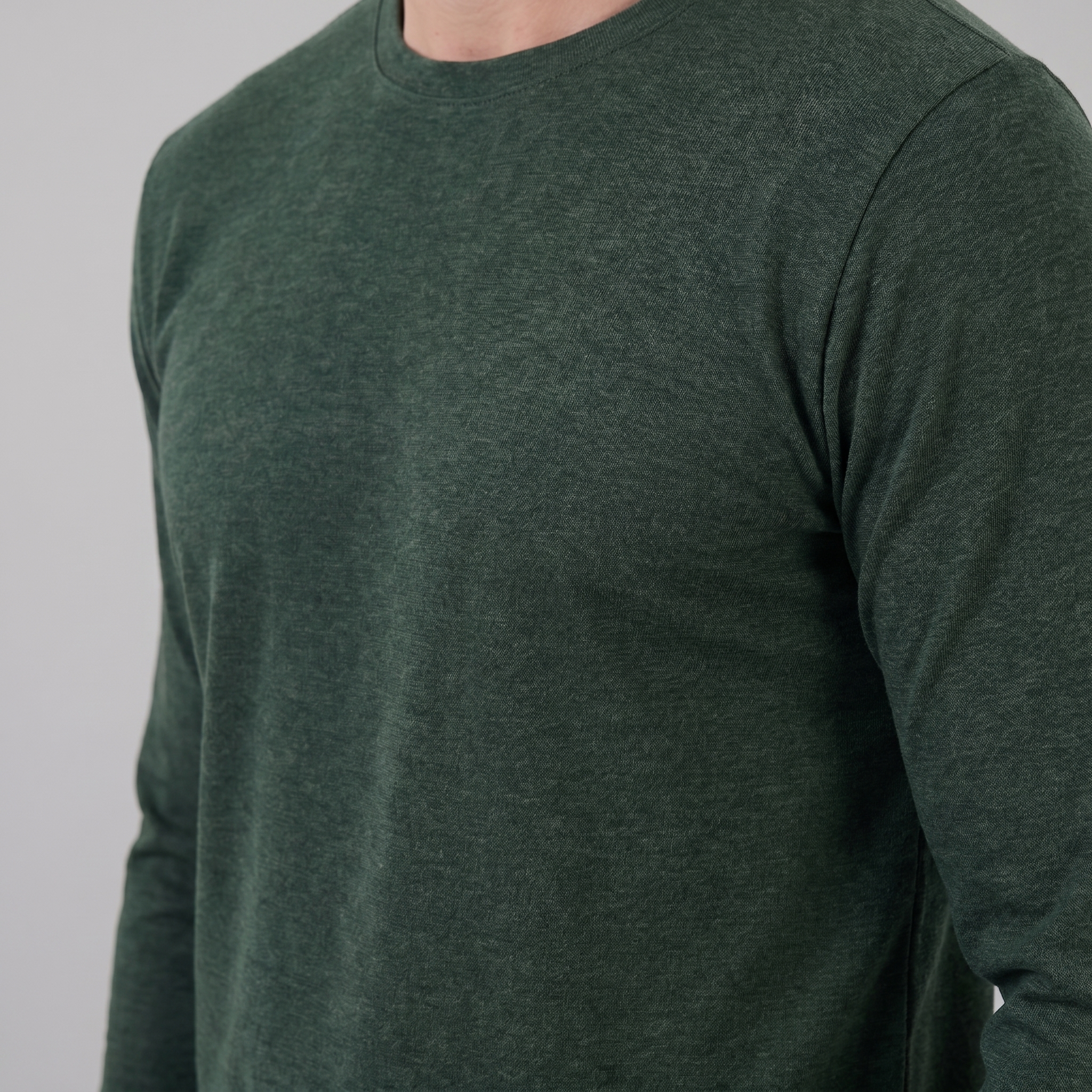 Herren Langarm Rundhals Pullover