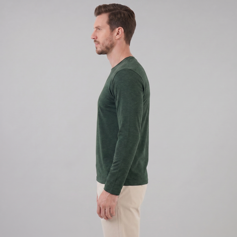 Herren Langarm Rundhals Pullover