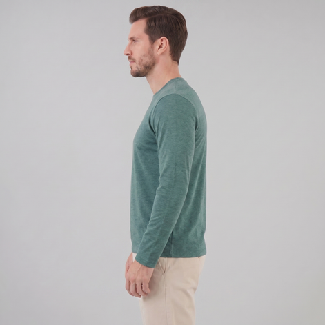 Herren Langarm Rundhals Pullover