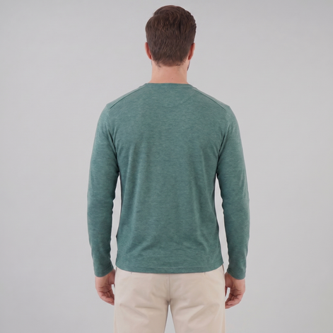 Herren Langarm Rundhals Pullover