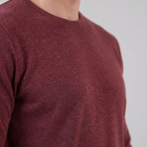 Herren Langarm Rundhals Pullover