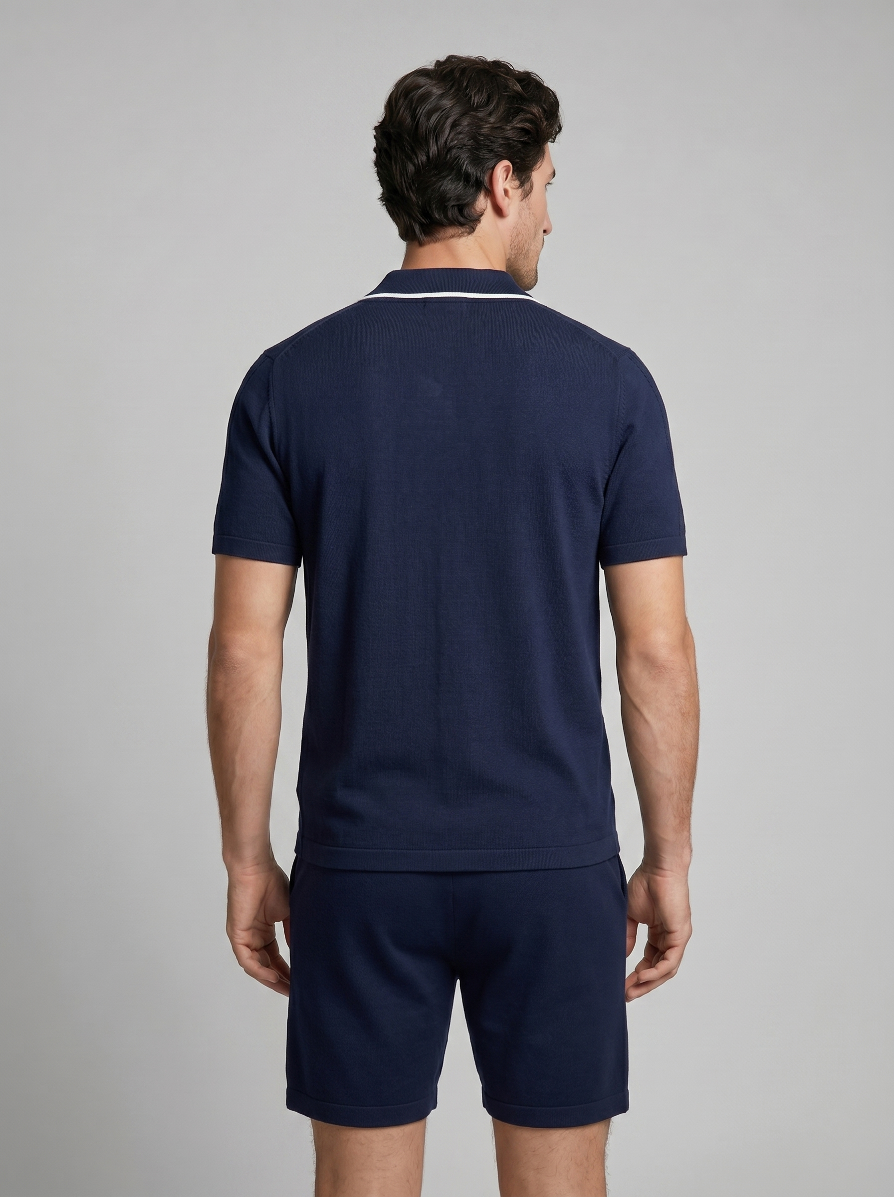 Herren Strick Loungewear Zwei Teile Set