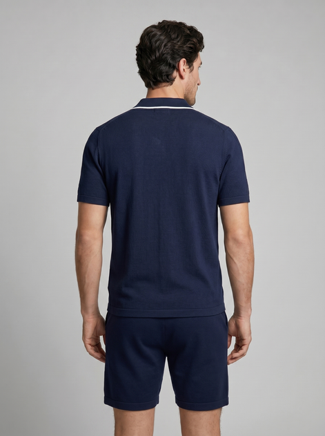 Herren Strick Loungewear Zwei Teile Set