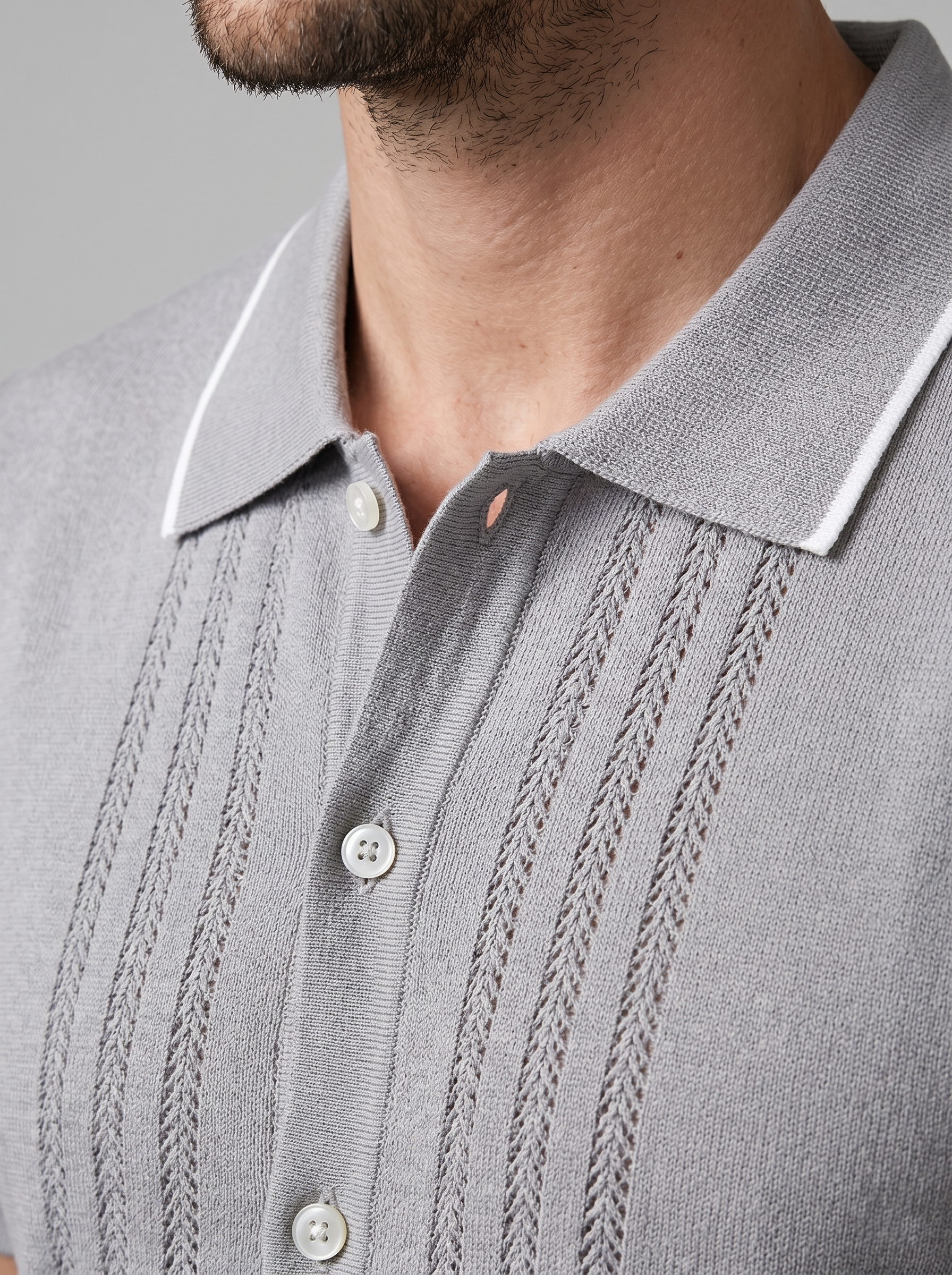 Herren Strick Loungewear Zwei Teile Set
