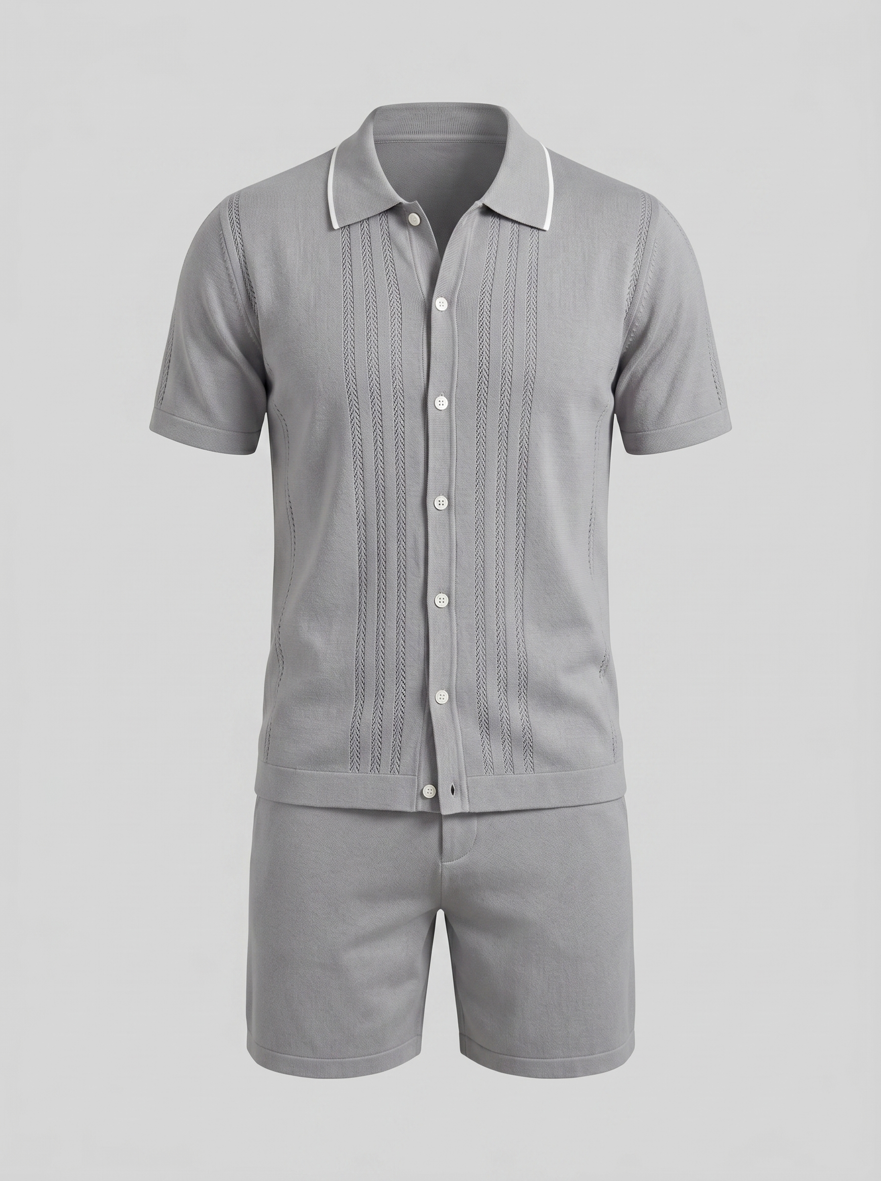 Herren Strick Loungewear Zwei Teile Set