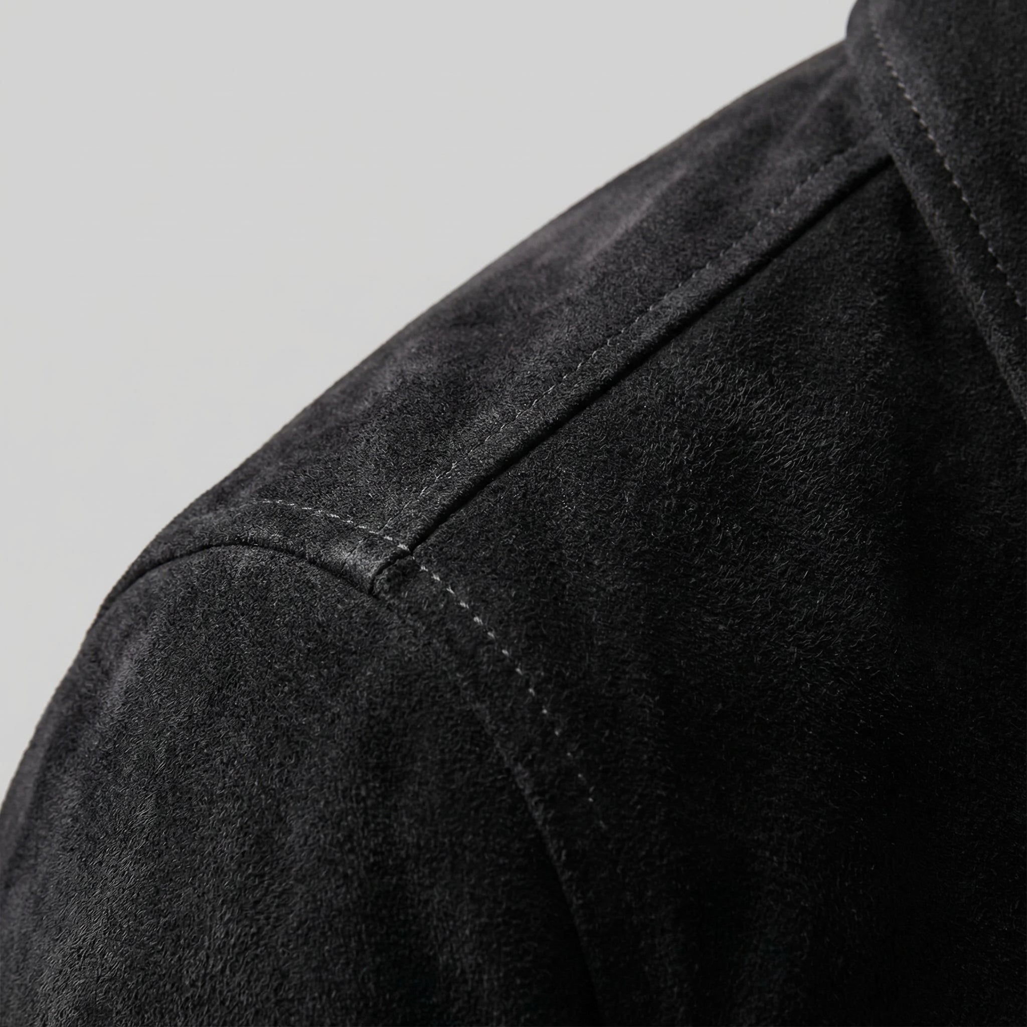 Herren Minimalistische Jacke Mit Knopfverschluss