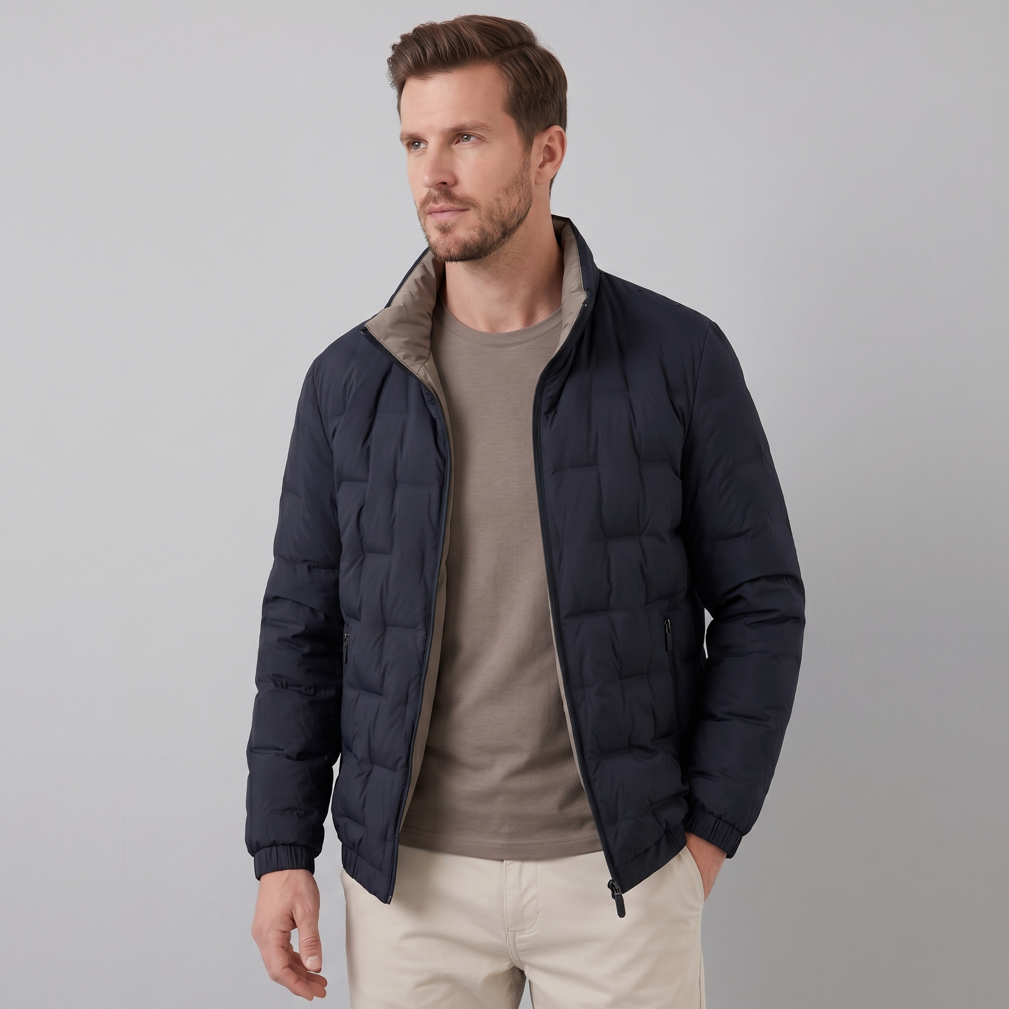 Moderne Herren Steppjacke