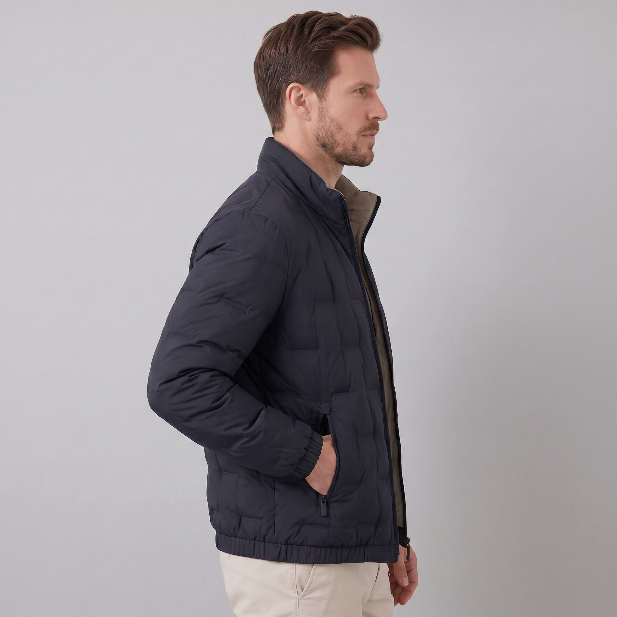 Moderne Herren Steppjacke
