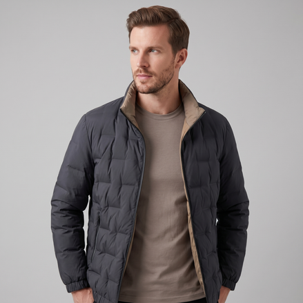 Moderne Herren Steppjacke
